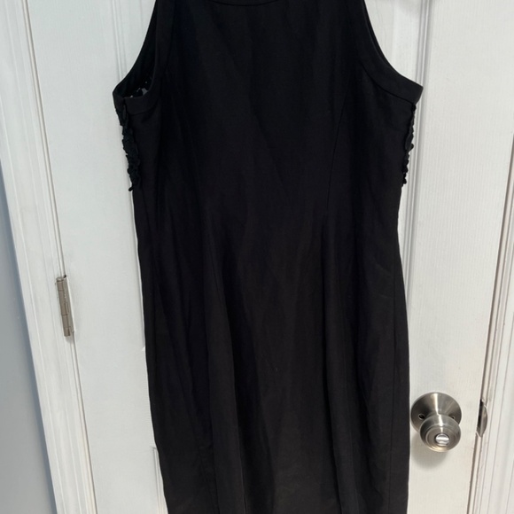 Postmark Oleander Openwork Shift Dress Size 8 Black ANTHROPOLOGIE Linen Cotton - Picture 10 of 15